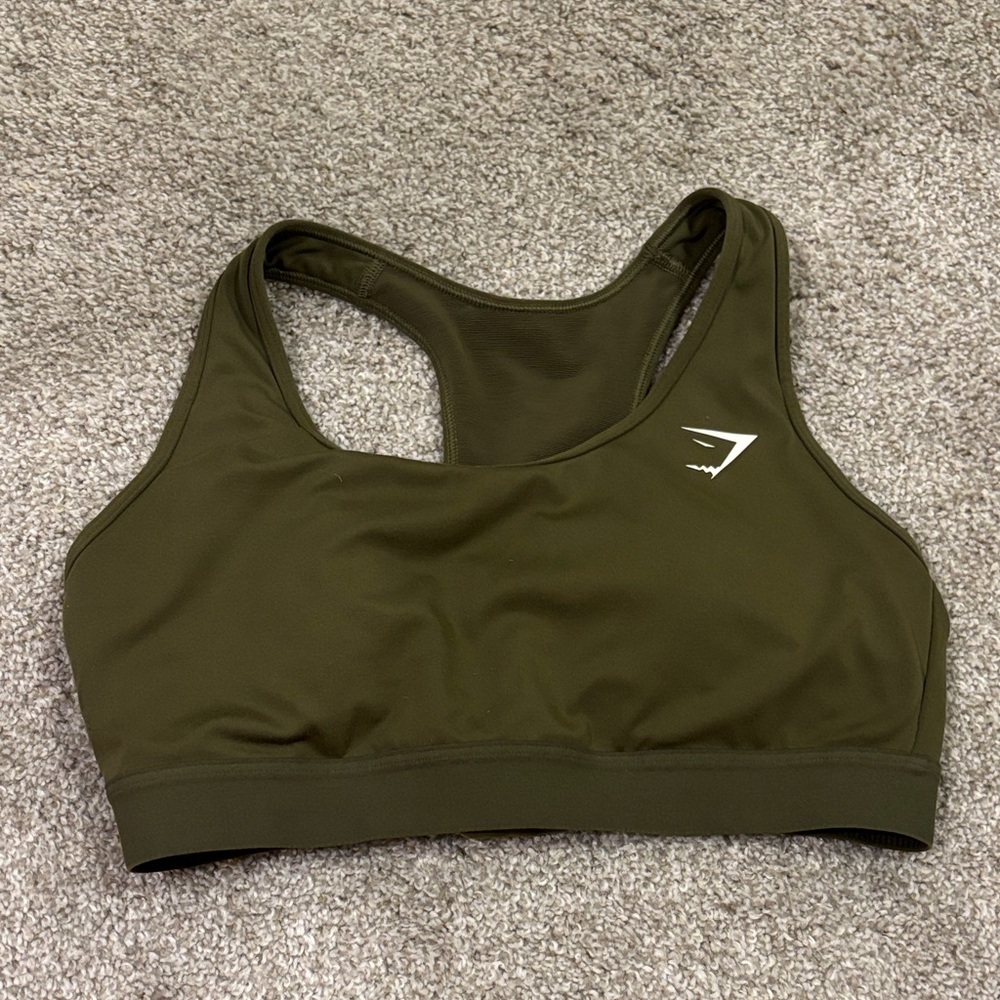 Gymshark Olive Green Sports Bra